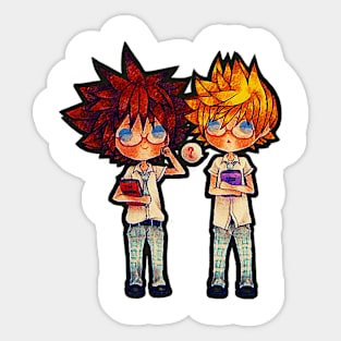 Bookworms Sora and Roxas Sticker